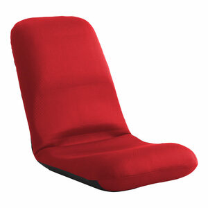 美姿勢習慣、コンパクトなリクライニング座椅子（Lサイズ）日本製 | Leraar-リーラー-　SH-07-LER-L-RD　メッシュレッド