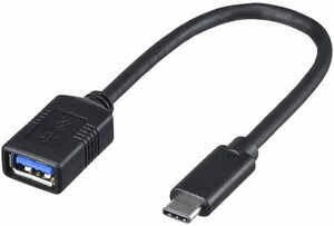 BUFFALO USB3.1Gen1変換ケーブル(AメスtoC)0.15m ブラック BSUAMC311015BK 動作確認済み美品