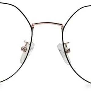 多角型ファッションメガネ超軽量なメタルフレーム二つクラシックカラー男女兼用