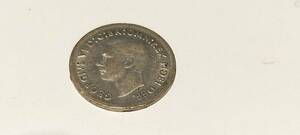 SV500 オーストラリア 3ペンス銀貨 1.4g 1950年 44908-11