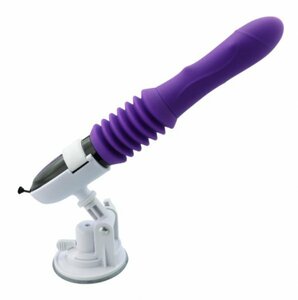 送料無料 新品 女性用 35mm ハンズフリー 吸盤付き リモコン無し 防水性能 USB 充電式 電動マッサージ 電マ ピンクローター バイブ 紫色