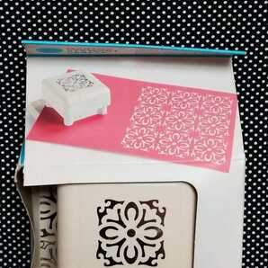 新品☆マーサスチュワート お好きな場所にパンチ カントリータイル 花柄 パターンペー パーラッピング ポーセラーツ Martha Stewart