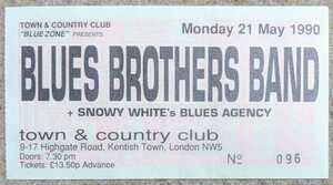 Blues Brothers Band/Snowy White's Blues Agency★1990年ロンドンT&C公演半券/Thin Lizzy/Pink Floyd