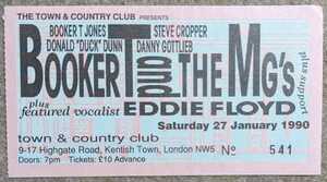 Booker T.And The MG's★1990年ロンドンT&C公演半券