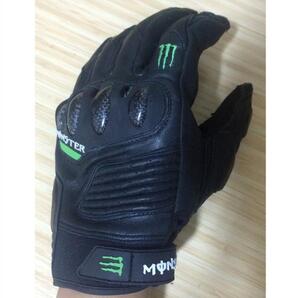 送料無料 モンスターエナジー グローブ バイクグローブ レザー Mサイズ