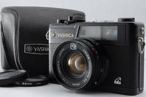 動作品 ヤシカ YASHICA ELECTRO 35 GX エレクトロ コンパクトフィルムカメラ ケース ケース付 管Q4829