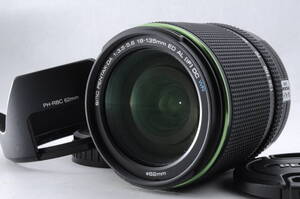 動作品 ペンタックス PENTAX SMC PENTAX-DA 18-135mm f3.5-5.6 ED AL IF DC WR AF 一眼レフカメラ PH-RBC 62mm フード付 管Q5010