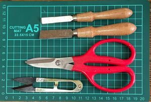レザークラフト 道具 ハサミ 糸切り カッター 裁ち