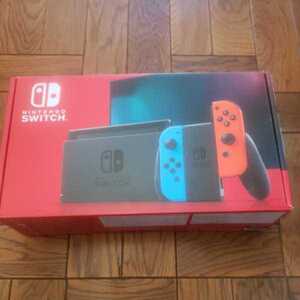 中古/新型ニンテンドースイッチ本体 ネオンブルー ネオンレッド 保証印21年7月 Nintendo Switch