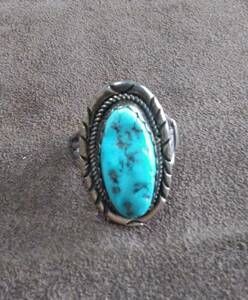  Indian jewelry navajo turquoise ring #16