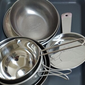 キャンプ用アルミ鍋食器10点セット