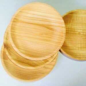 木皿　天然素材使用　5枚セット　丸型