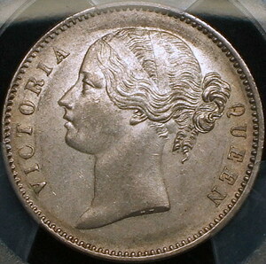 【英領インド銀貨】(PCGS-AU58+ 1840年銘)