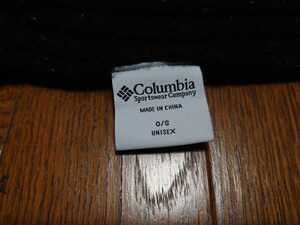 送料無料　Columbia　ウールマフラー　USED 黒　ブラック　コロンビア　アウトドア　ストリート