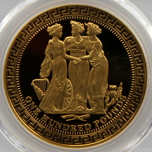 2015 イギリス領 トリスタンダクーニャ T.D.C スリーグレーセス 100ポンド 金貨 PCGS PR70DCAM 最高鑑定品！！