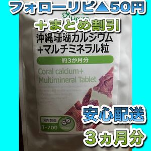 875 リプサ 沖縄珊瑚カルシウム＋マルチミネラル粒　リプサ　3か月分