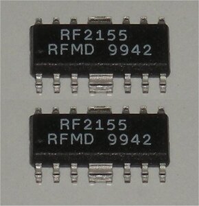 広帯域アンプIC RF2155 430MHz-930MHz 500mW 2個 3vタイプ