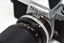 【きれいな動作品】Nikon ニコンFE シルバー +Ai-s Zoom NIKKOR 35~105㎜ f3.3~4.5 清掃・簡易整備・モルト交換済でさらに電池付き！！_画像3