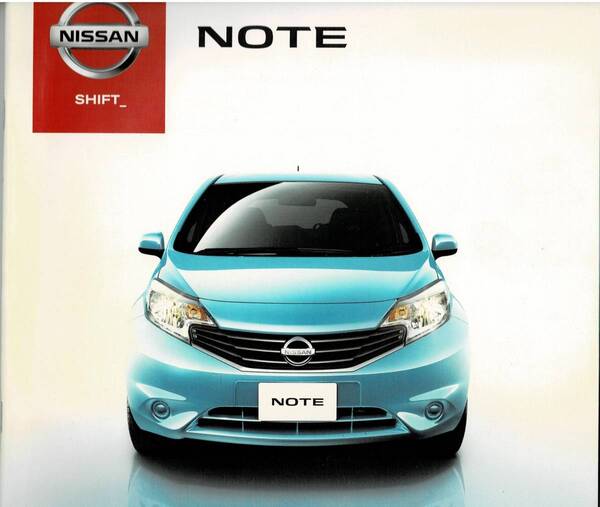 ●　日産　ノート　カタログ+OP　2012年8月　NOTE