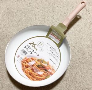 新品 IH ガス火 セラミックコート フライパン ピンク ホワイト 26 新生活模様替え京セラ転居一人暮らしイケア 北欧
