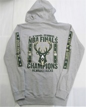 BE93)Fanatics Branded Milwaukee Bucks 2021 NBA Finals Championsプルオーバーパーカー/ミルウォーキー・バックス/M/USサイズ_画像1