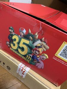 Nintendo Switch 本体 マリオレッド × ブルー ケース セット 任天堂 スイッチ amazon 限定 輸送箱 35周年 新品 送料 無料