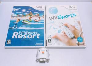 【送料無料、即決】Wiiスポーツ Wiiスポーツリゾート Wiiモーションプラス セット