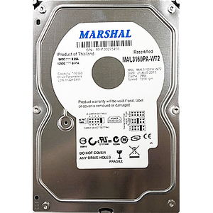 ハードディスク MARSHAL 160GB MAL3160PA-W72 3.5インチ SATA 2MB 7200rpm 内蔵HDD 新品未使用(開封済) PCパーツ 修理 部品 パーツ YA707