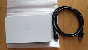 【未使用】Nintendo Switch 有機ELモデル 付属品のドックとHDMIケーブル