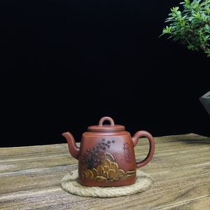 【典藏*紫砂壺*坦然壺】収蔵品 貴重物品 茶道具 古美術品 稀少珍蔵品 容量：240cc