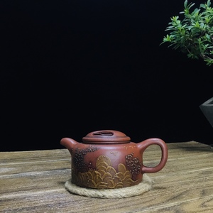 【典藏*紫砂壺*牛蓋壺】収蔵品 貴重物品 茶道具 古美術品 稀少珍蔵品 容量：320cc