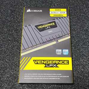 CORSAIR VENGEANCE LPX DDR4-2666MHz 32GB (16GB×2枚キット) CMK32GX4M2A2666C16 動作確認済み デスクトップ用 PCメモリ