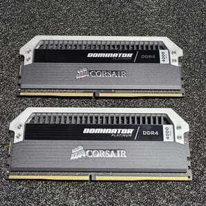 CORSAIR DOMINATOR PLATINUM DDR4-4000MHz 16GB (8GB×2枚キット) CMD16GX4M2E4000C19 動作確認済み デスクトップ用 PCメモリ 