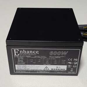 Enhance ATX-1860GA1 600W 80PLUS TITANIUM認証 ATX電源ユニット 動作確認済み フルモジュラー PCパーツ