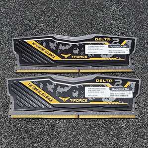 TEAM T-FORCE DELTA TUF GAMING DDR4-3200MHz 16GB (8GB×2枚キット) TF9D48G3200HC16CBK 動作確認済み デスクトップ用 PCメモリ