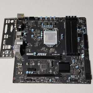 MSI H170M-S01 IOパネル付属 LGA1151 MicroATXマザーボード 第6世代CPU対応 Bios 動作確認済 PCパーツ