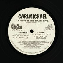 試聴 Carlmichael - Anytime Is The Right Time [12inch] Klub Zoo UK 1995 House_画像1