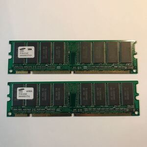 Samsung PCメモリー PC100 SDRAM 64M 2枚 中古