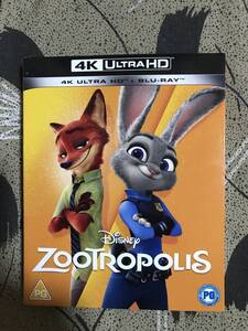 ■ディズニー■新品未開封■4k ultra HD & blu-ray■ズートピア■4kに日本語吹替字幕■初回アウターケース■