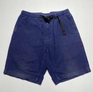 【L】GRAMICCI COTTON LINEN ZIPPER SHORTS グラミチ コットン リネン ジッパー ショーツ ショートパンツ ネイビー (GMP-17S013) Y518