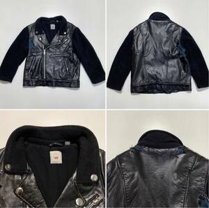 【KIDS 110 / KIDS 120】UNIQLO undercover Riders Jacket Black KIDS ユニクロ アンダーカバー ライダースジャケット キッズ 2着セット