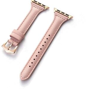 アップルウォッチバンド 革 レザーバンド Apple Watch38\40\41mm ピンク セール価格