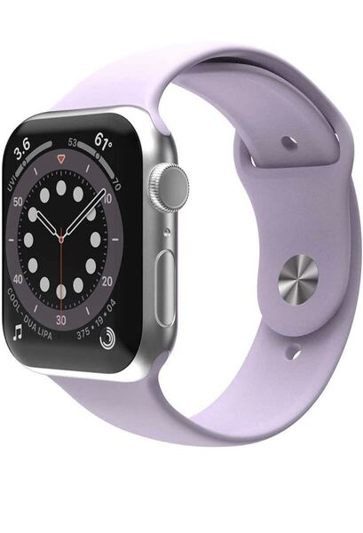 Apple Watch バンド アップルウォッチバンドナイロン新色 スポーツバンド シリコン製 高品質柔らかい 42/44/45/49mm ラベンダー色