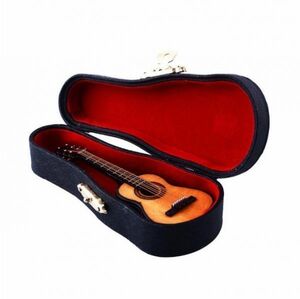 新品 激安！ミニ木製ギター　楽器モデル　ミニチュア木材　エレキギター楽器ケース　スタンドボックス装飾 KQ82