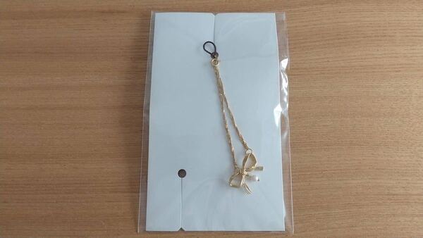 【送料込み即決】anatelier(アナトリエ)ブレスレット ゴールド リボン パール 日本製 長さ調整可 結婚式 パーティーにも【新品未使用】