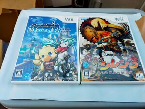 Wiiソフトチョコボの不思議なダンジョン時忘れの迷宮+不思議なダンジョン風来のシレン3動作確認済み送料無料