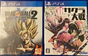 PS4ドラゴンボールゼノバース2+新サクラ大戦 動作確認済み 送料無料