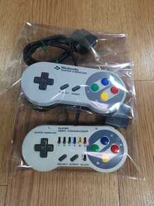 【C0197】送料無料 SFC コントローラー 2個セット ( スーパーファミコン 純正 SUPER HORI COMMANDER 空と鈴 )
