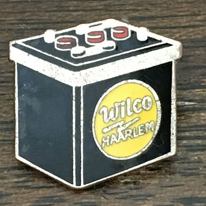 ウィルコ ハーレム バッテリー ピンバッジ Wilco HAARLEM Battery Pin ピンズ ビンテージ バイカー Biker Vintage Motorcycle