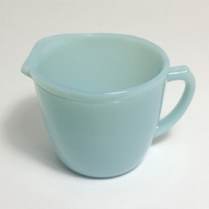 【中古】Fire King ファイヤーキング Turquoise Blue Creamer ターコイズブルー クリーマー ミルクポット アイスブルー